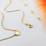 Minimalist Heart Pendant Necklace 925 Sterling Silver Choker Chain Jewelry