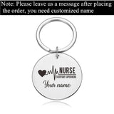 Personalized Nurse Keychains - Nurse WOMAN KEYCHAIN - Gift for Nurses