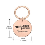 Personalized Nurse Keychains - Nurse WOMAN KEYCHAIN - Gift for Nurses