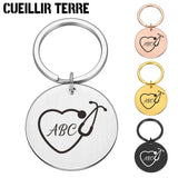 Personalized Doctor Keychains - Doctor For Nurse Wife Dad Son Daughter Keychain