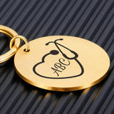 Personalized Doctor Keychains - Doctor For Nurse Wife Dad Son Daughter Keychain