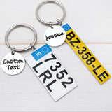 Personalised Car Number Plate Keychain, Driver Gift For Him