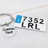 Personalised Car Number Plate Keychain, Driver Gift For Him