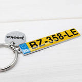 Personalised Car Number Plate Keychain, Driver Gift For Him
