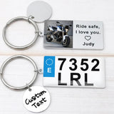 Personalised Car Number Plate Keychain, Driver Gift For Him