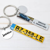 Personalised Car Number Plate Keychain, Driver Gift For Him