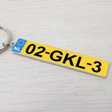 Personalized Car Number Plate Keychain Driver Gift