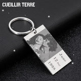 Custom Mom Gift Keychain Metal Key Ring