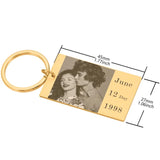 Custom Mom Gift Keychain Metal Key Ring