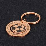 Personalized Football Keychain with Name and Jersey Number