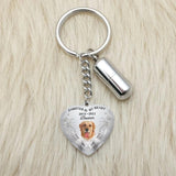 Personalized Pet Photo Keychain Urn Ash Container