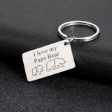 Engraved Initial Letter Keychain for Dad, Father's Day Gift