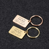 Engraved Initial Letter Keychain for Dad, Father's Day Gift