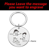 Personalized Valentines Gift Keychain Name House Keychain