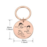 Personalized Valentines Gift Keychain Name House Keychain