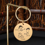 Personalized Valentines Gift Keychain Name House Keychain