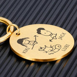 Personalized Valentines Gift Keychain Name House Keychain