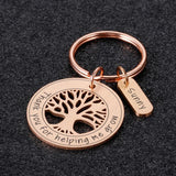 Thanksgiving Name Keychain Tree Key Holder