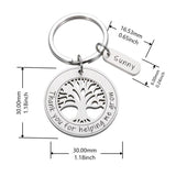 Thanksgiving Name Keychain Tree Key Holder