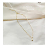 Shell Choker Necklace 14K Filled Brass Chain Women Party Wedding Gift