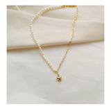 Shell Choker Necklace 14K Filled Brass Chain Women Party Wedding Gift