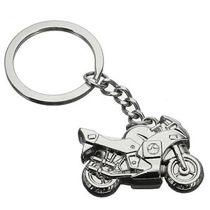 Metal Motorcycle Key Ring Drive Safe Keychain Ring Creative Gift