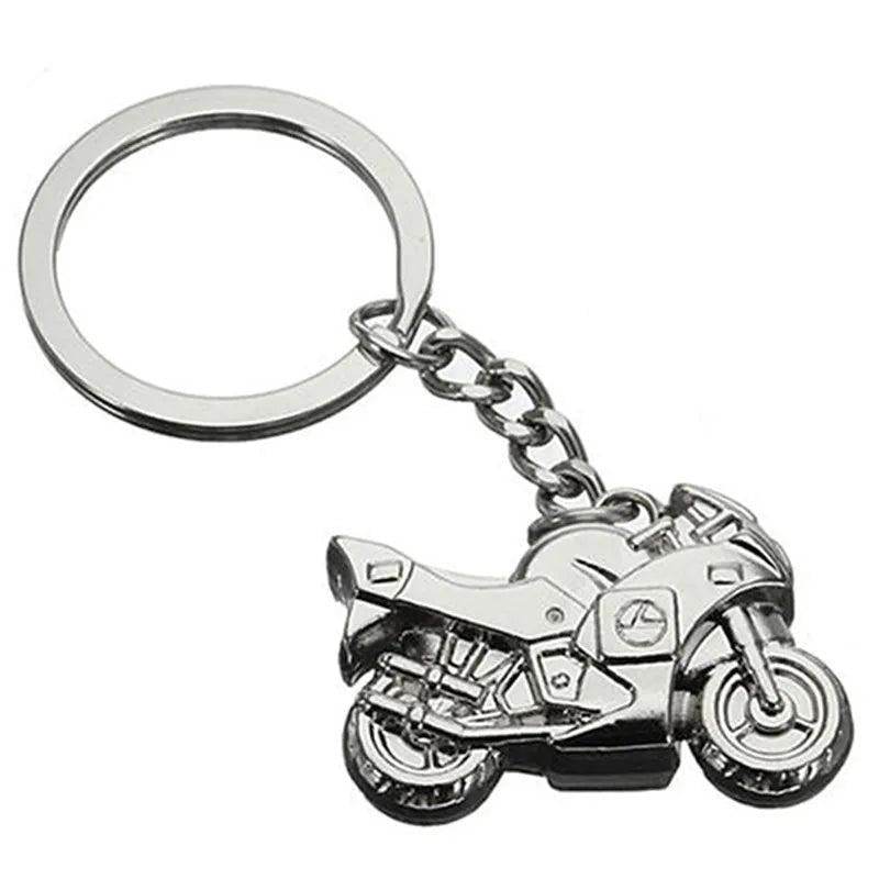 Metal Motorcycle Key Ring Drive Safe Keychain Ring Creative Gift