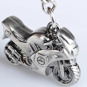 Metal Motorcycle Key Ring Drive Safe Keychain Ring Creative Gift