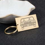 Personalized Couple Name Car Logo Keychain