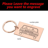 Personalized Couple Name Car Logo Keychain