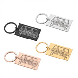 Personalized Couple Name Car Logo Keychain