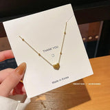 Heart Titanium Steel Pendant Necklace for Her
