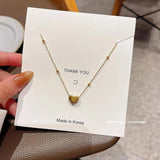 Heart Titanium Steel Pendant Necklace for Her