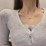 Heart Titanium Steel Pendant Necklace for Her