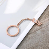 Tree Name Keychain Stainless Steel Name Letters Keyring