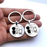 Couples Pet Name Keyring Lovers Keychain Gift