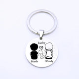 Couples Pet Name Keyring Lovers Keychain Gift