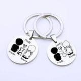 Couples Pet Name Keyring Lovers Keychain Gift