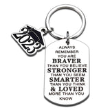 Graduation Keychain Inspirational High School College Students Son Daughter Grad