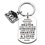 Graduation Keychain Inspirational High School College Students Son Daughter Grad