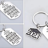Graduation Keychain Inspirational High School College Students Son Daughter Grad
