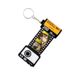 15 Photo Memory Photo Keychains Roll Film Key Chain Album Keyring DIY