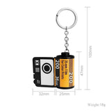 15 Photo Memory Photo Keychains Roll Film Key Chain Album Keyring DIY
