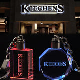 Custom Crystal DIY Logo Key Chain with Laser Engraving