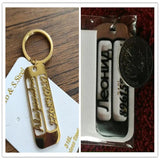Personalized Stainless Steel Keychain Birthday Lucky Number Anti-Lost Keyring