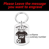 Personalized Football Keychain with Name and Number