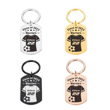 Personalized Football Keychain with Name and Number