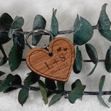 Anniversary Keychain Valentine Gift Wooden Couples Keychains