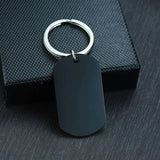 Engrave Info Key Chain Stainless Steel Useful Accessory