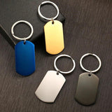 Engrave Info Key Chain Stainless Steel Useful Accessory
